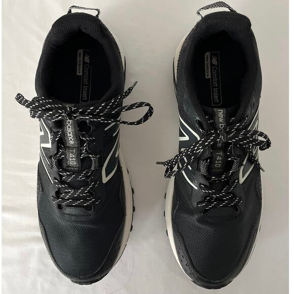 New Balance Trail Running Shoes W11 M9.5 W410LB8 Black Sneakers Comfort Outdoor - Picture 2 of 14